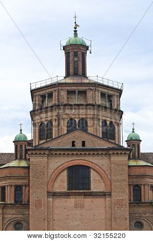 Maria St. ในโบสถ์ Campagna Piacenza Emilia-Romagna อิตาลี