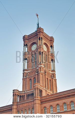 Il Rotes Rathaus a Berlino, Germania