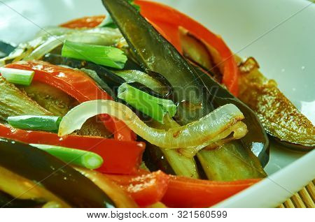 Kadi Cha - Korean Fried Eggplant Salad With Spices