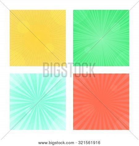 Retro Background Vintage Style Classic 80s-90s With Light Radial. Vector Illustration