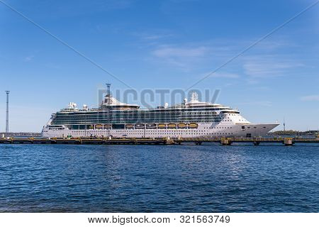 Tallinn / Estonia - May 15 2019: Cruise Ship Serenade Of The Seas Of The Royal Caribbean Internation