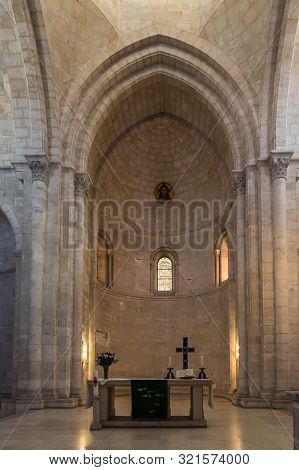 Jerusalem, Israel, September 07, 2019 : The Interior Of The Lutheran Church Of The Redeemer On Muris