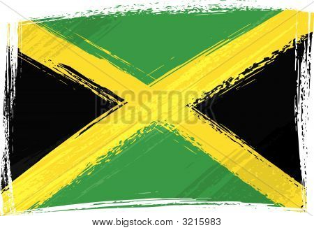 Bandeira de Jamaica do grunge