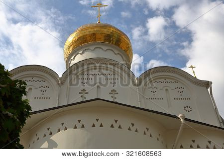 Temple Of St. Nicholas The Wonderworker At The Tver Outpost. Moscow, Russia