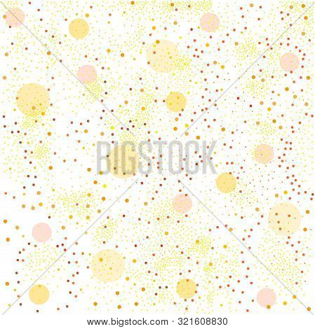 Seamless Pattern With Dots. Vector Graphics. Cute