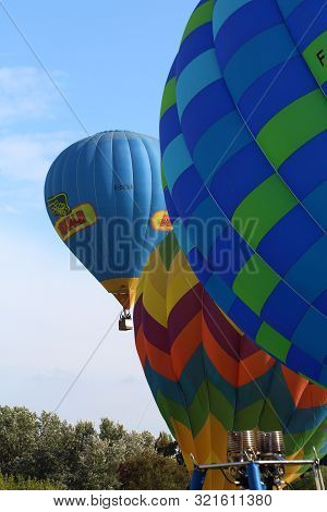Ferrara, Italy - September 07 2019: The Photo Was Made At The Ballons Festival At Ferrara. Hot Air B