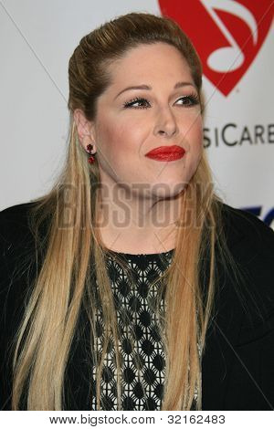 LOS ANGELES, CA - 9 Şubat: Carnie Wilson 2007 MusiCares kişi LA Convention yılın