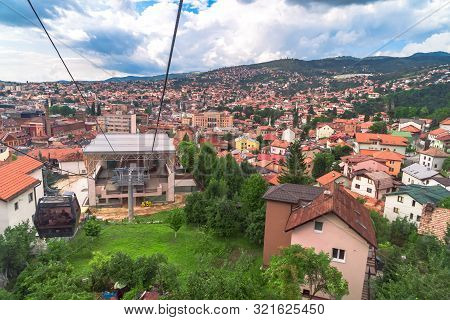 Cable Car Lift From City Center To Trebevic