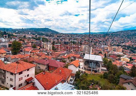 Cable Car Lift From City Center To Trebevic