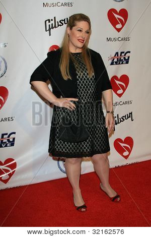 LOS ANGELES, CA - 9 Şubat: Carnie Wilson 2007 MusiCares kişi LA Convention yılın