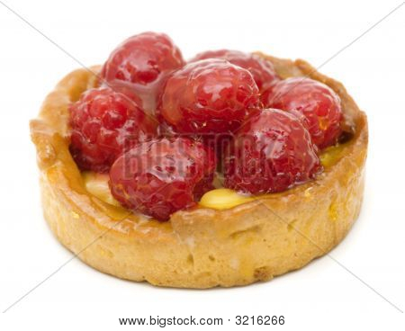 Bolo de sobremesa deliciosa de framboesa