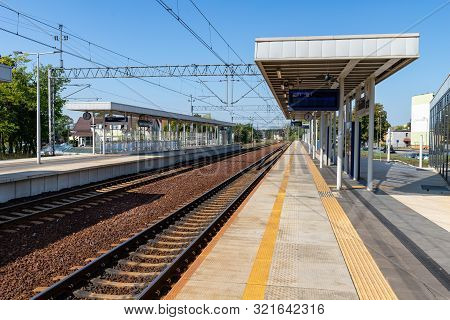 Solec Kujawski, Kuyavian-pomeranian Voivodeship / Poland - September, 11, 2019: Railway Station In A