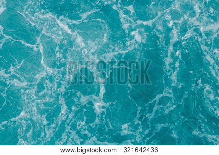 Turquoise Green Ocean, Abstract Water Nature Background