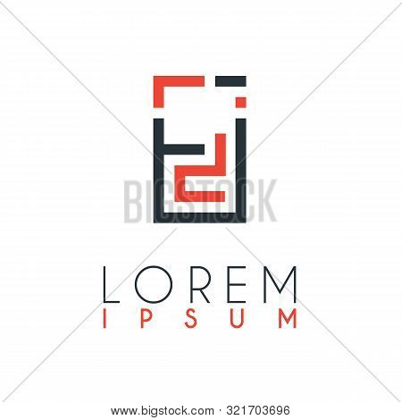 The Logo Between The Letter E And Letter I Or Ei With A Certain Distance And Connected By Orange And