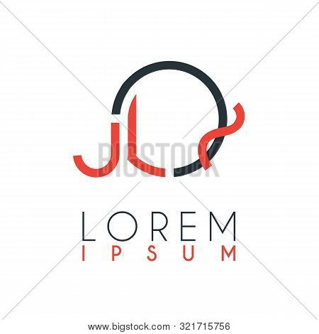 The Logo Between The Letter J And Letter Q Or Jq With A Certain Distance And Connected By Orange And