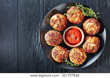 Crepinette, Fried Flat Sausages Or Patties Consisting Of Minced Meat And Wrapped In A Thin Casing Of