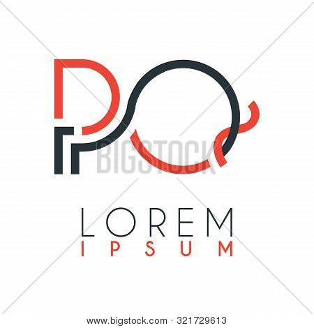 The Logo Between The Letter P And Letter Q Or Pq With A Certain Distance And Connected By Orange And
