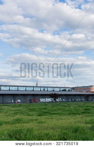 Berlin, Germany- May 29, 2019: Walking Through The Streets In The Friedrichshain District , Zweirad-