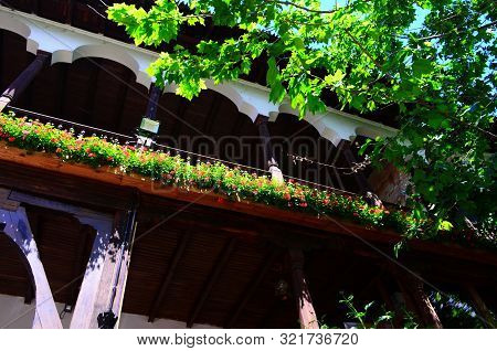 Beautiful Architecture Of The Ancient City Of Bucharest, Capital Of Romania