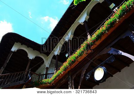 Beautiful Architecture Of The Ancient City Of Bucharest, Capital Of Romania
