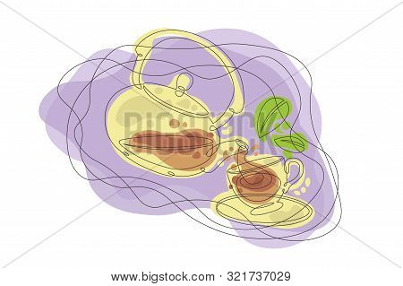 Doodle Outline Single Continuous Line Contour Hand Drawn  Silhouette Isolated Minimalism Closed Abst