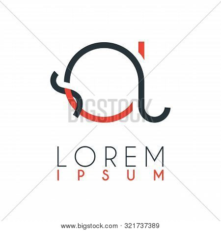 The Logo Between The Letter Q And Letter J Or Qj With A Certain Distance And Connected By Orange And