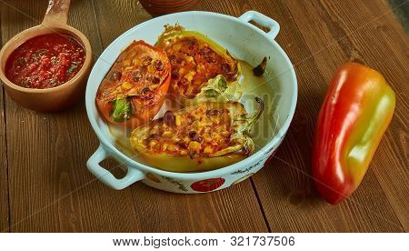 Chili Stuffed Spaghett Ibell Peppers