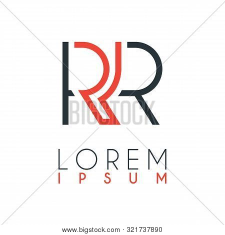 The Logo Between The Letter R And Letter R Or Rr With A Certain Distance And Connected By Orange And