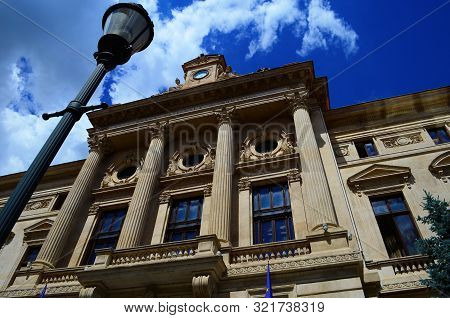 Beautiful Architecture Of The Ancient City Of Bucharest, Capital Of Romania