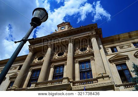 Beautiful Architecture Of The Ancient City Of Bucharest, Capital Of Romania