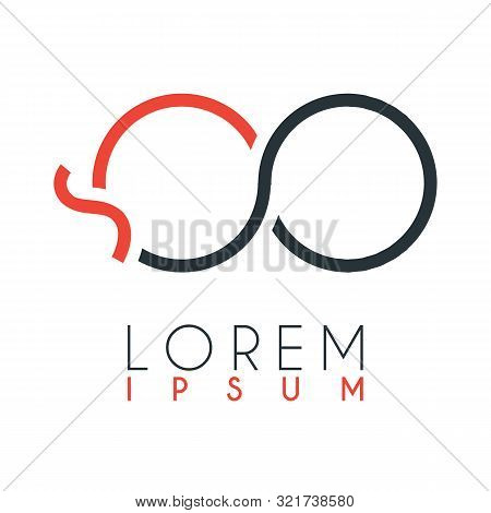 The Logo Between The Letter Q And Letter O Or Qo With A Certain Distance And Connected By Orange And