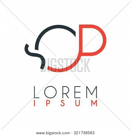 The Logo Between The Letter Q And Letter P Or Qp With A Certain Distance And Connected By Orange And