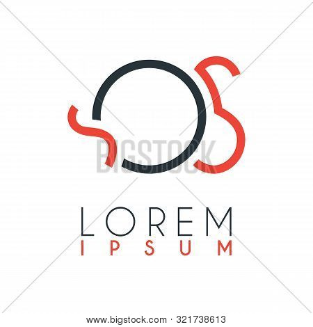 The Logo Between The Letter Q And Letter S Or Qs With A Certain Distance And Connected By Orange And