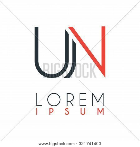The Logo Between The Letter U And Letter N Or Un With A Certain Distance And Connected By Orange And