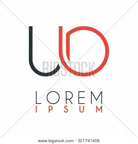 The Logo Between The Letter U And Letter O Or Uo With A Certain Distance And Connected By Orange And