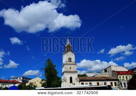 Beautiful Architecture Of The Ancient City Of Bucharest, Capital Of Romania