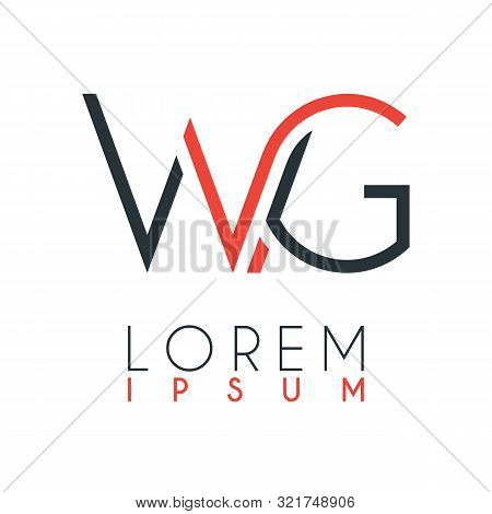 The Logo Between The Letter W And Letter G Or Wg With A Certain Distance And Connected By Orange And