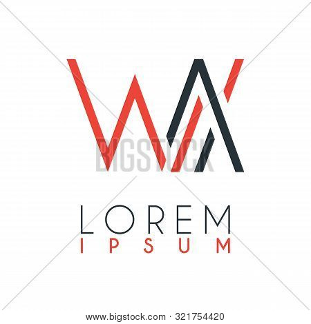 The Logo Between The Letter W And Letter X Or Wx With A Certain Distance And Connected By Orange And