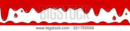 Red Bood Drops Icons Or Bleeding Background Isolated