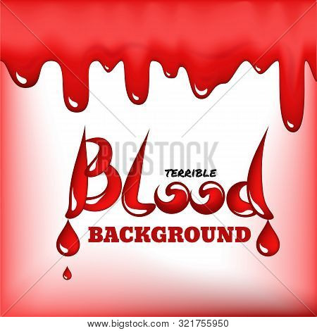 Red Bood Drops Icons Or Bleeding Background Isolated