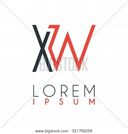 The Logo Between The Letter X And Letter W Or Xw With A Certain Distance And Connected By Orange And
