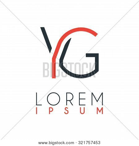 The Logo Between The Letter Y And Letter G Or Yg With A Certain Distance And Connected By Orange And