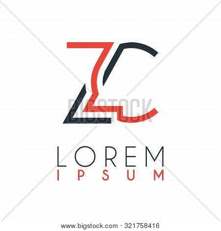 The Logo Between The Letter Z And Letter C Or Zc With A Certain Distance And Connected By Orange And