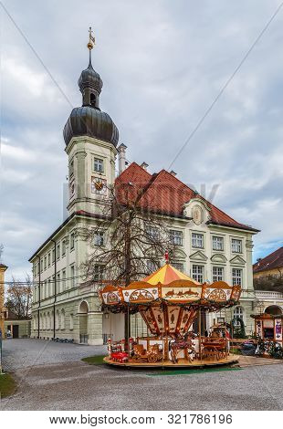 Town Hall Of Altotting On Main Square, Germany