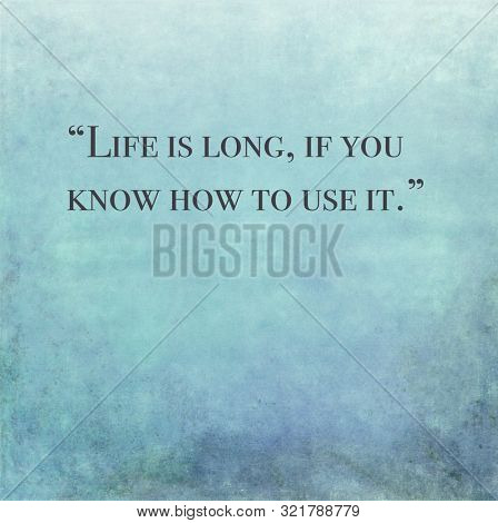 Wise quote by ancient Roman stoic philosopher Seneca against textured background