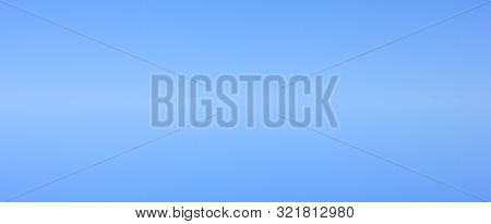 Blue Sky Light Empty Background. Bright Blue Sky Tone Wallpaper And Banner Design With Blank Natural