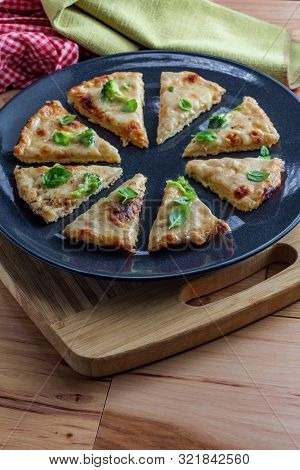 Mini Personal Pan White Cheese Pizza With Broccoli