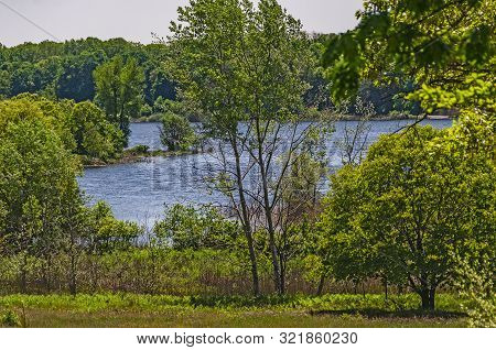 Water Levels Are High This Year Changing The Shoreline For Manistee Lake
