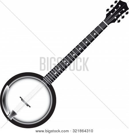 Six String Banjo, 24 Bracket With Sapele Wood Back Resonator