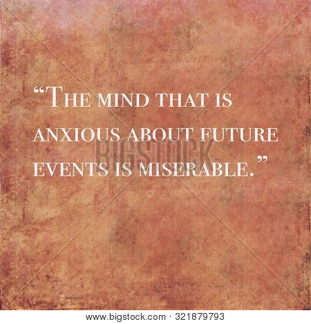 Wise quote by ancient Roman stoic philosopher Seneca against textured background